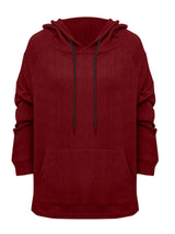 Full Size Drawstring Long Sleeve Hoodie - V.I.P Digital Presence