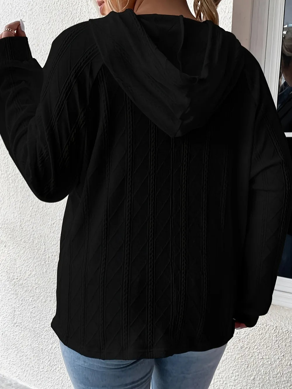 Full Size Drawstring Long Sleeve Hoodie - V.I.P Digital Presence