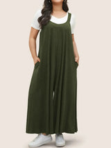 Full Size Pocketed Wide Leg Overalls - V.I.P Digital Presence