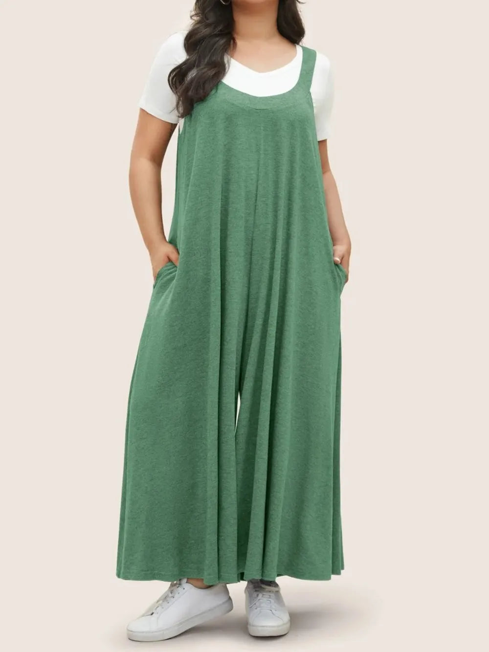 Full Size Pocketed Wide Leg Overalls - V.I.P Digital Presence