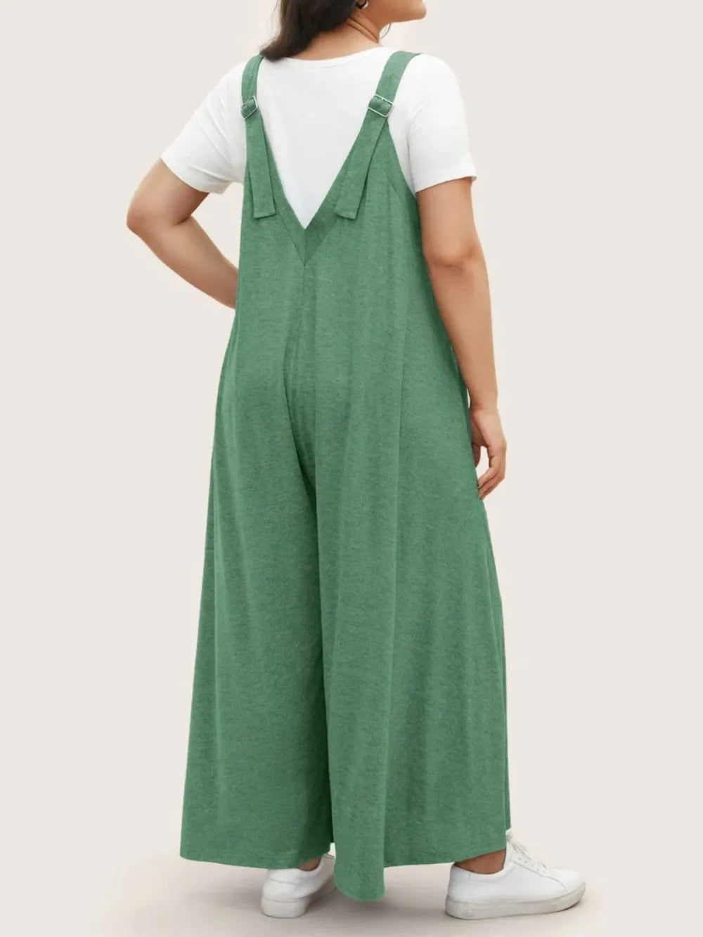 Full Size Pocketed Wide Leg Overalls - V.I.P Digital Presence