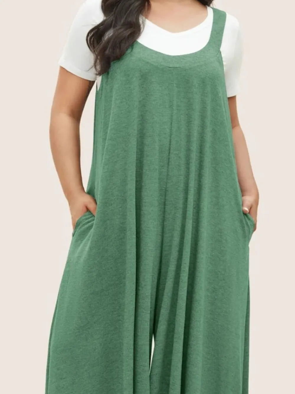Full Size Pocketed Wide Leg Overalls - V.I.P Digital Presence