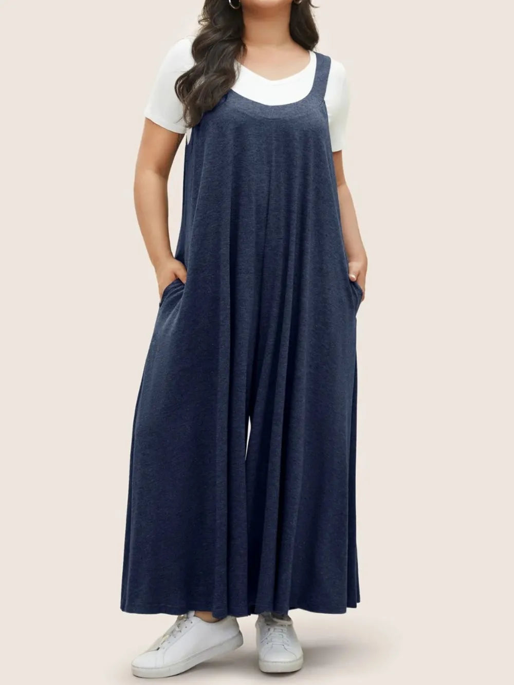 Full Size Pocketed Wide Leg Overalls - V.I.P Digital Presence