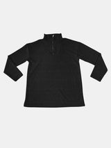 Full Size Quarter Zip Long Sleeve Top - V.I.P Digital Presence