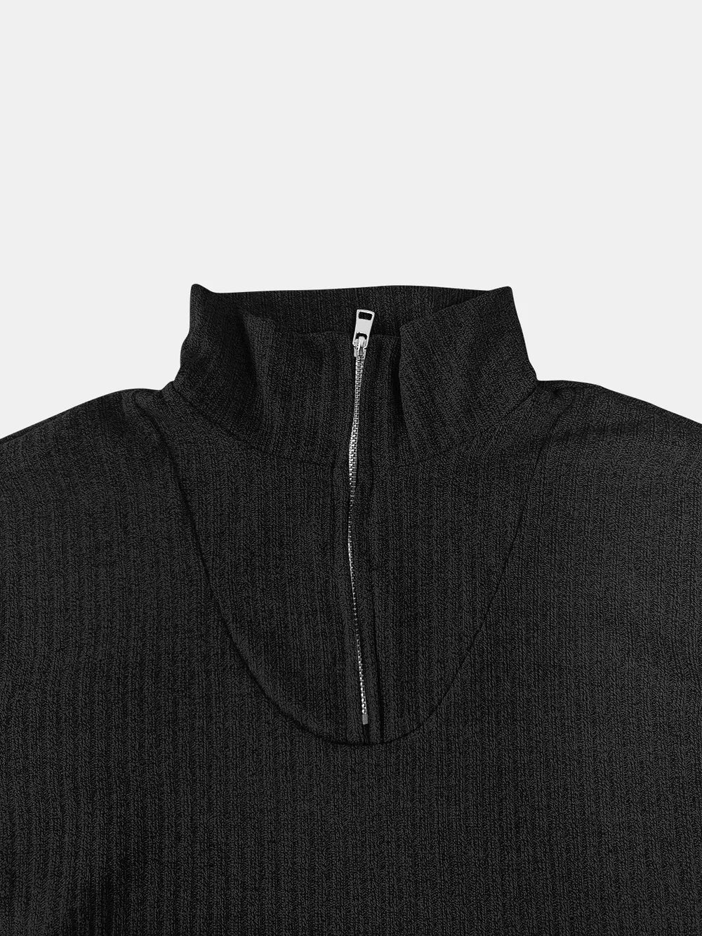 Full Size Quarter Zip Long Sleeve Top - V.I.P Digital Presence