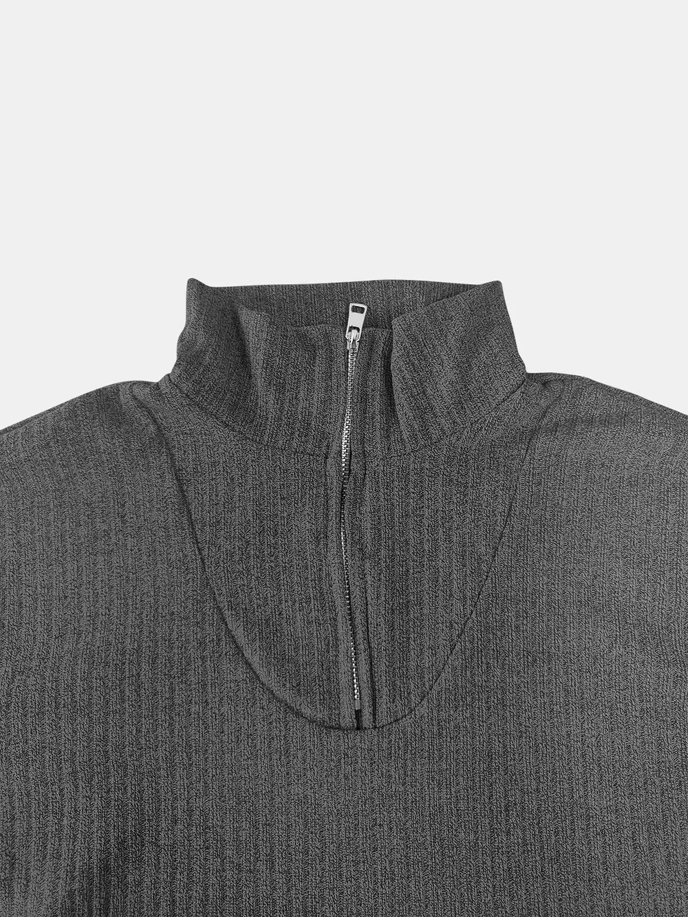 Full Size Quarter Zip Long Sleeve Top - V.I.P Digital Presence