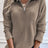 Full Size Quarter Zip Long Sleeve Top - V.I.P Digital Presence
