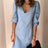 Full Size V-Neck Half Sleeve Dress - V.I.P Digital Presence