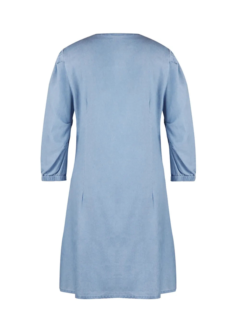 Full Size V-Neck Half Sleeve Dress - V.I.P Digital Presence