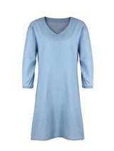 Full Size V-Neck Half Sleeve Dress - V.I.P Digital Presence