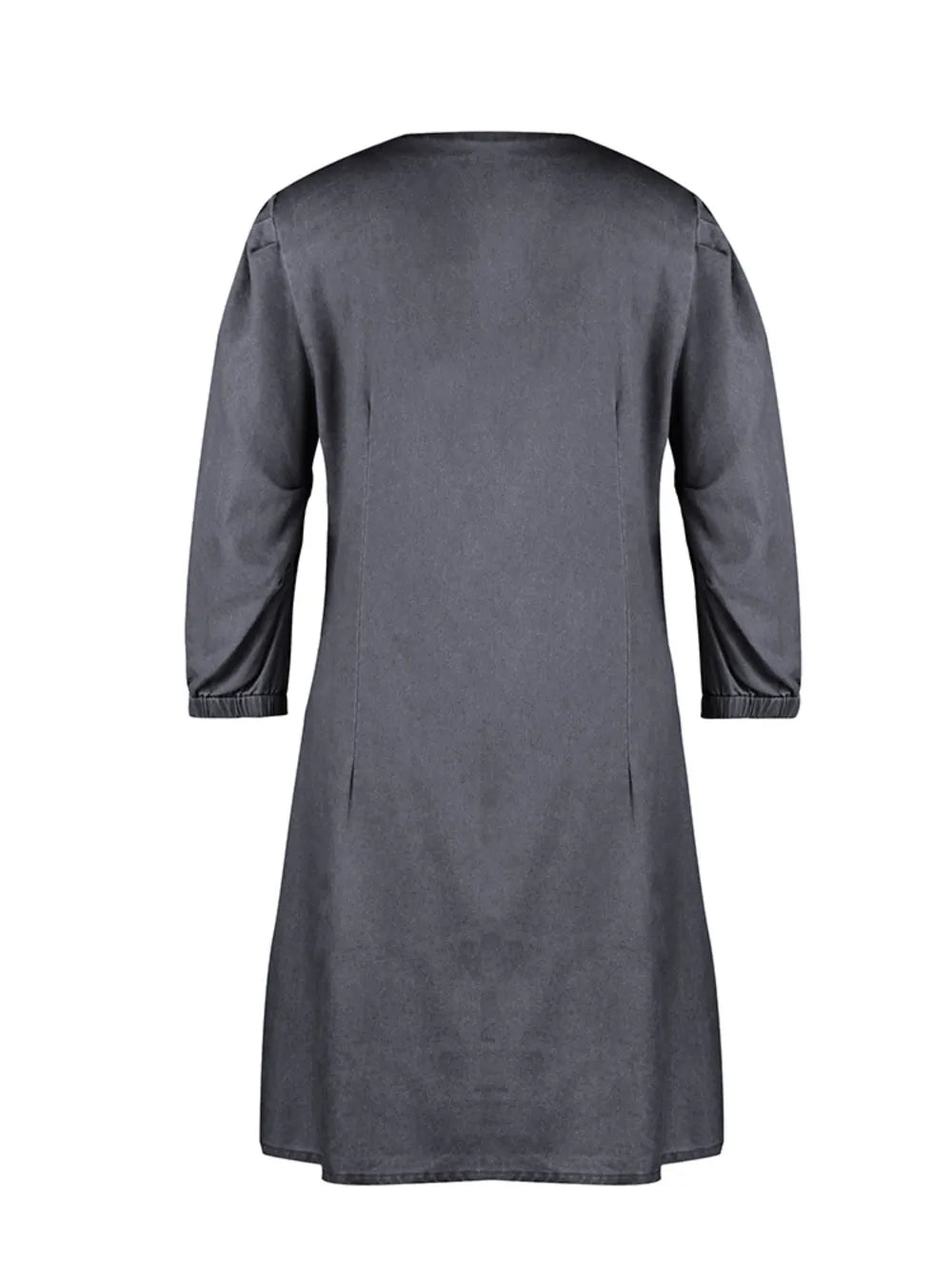 Full Size V-Neck Half Sleeve Dress - V.I.P Digital Presence