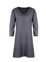 Full Size V-Neck Half Sleeve Dress - V.I.P Digital Presence