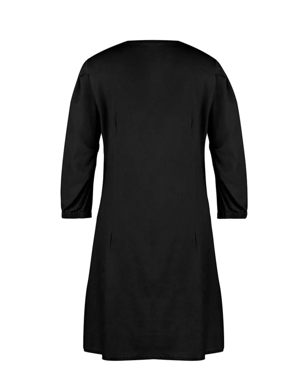 Full Size V-Neck Half Sleeve Dress - V.I.P Digital Presence