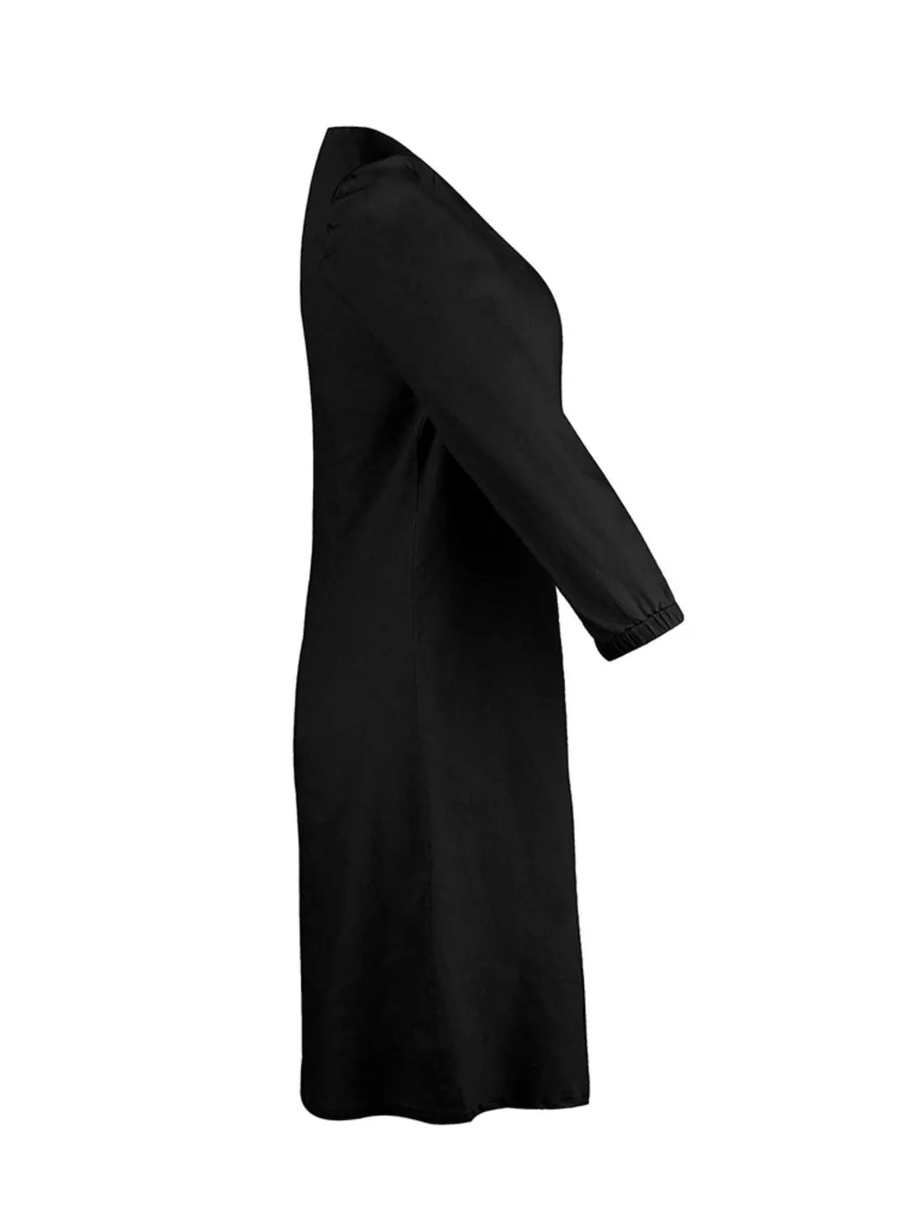 Full Size V-Neck Half Sleeve Dress - V.I.P Digital Presence