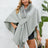 Fuzzy Trim Open Front Poncho - V.I.P Digital Presence