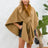 Fuzzy Trim Open Front Poncho - V.I.P Digital Presence