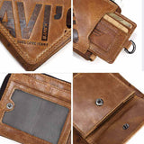 Genuine Cowhide Men's Short Wallet Fashion Casual Zipper Wallet Open Multifunctional Coin Purse - V.I.P Digital Presence