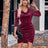 Glitter Ruched Cowl Neck Wrap Dress - V.I.P Digital Presence