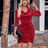 Glitter Ruched Cowl Neck Wrap Dress - V.I.P Digital Presence