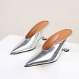 Glossy patent leather cross-border women's shoes with high heels and sloping heels slippers - V.I.P Digital Presence