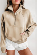 Half Zip Long Sleeve Sweatshirt - V.I.P Digital Presence