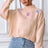 Hand hook flower collage high neck pullover sweater loose casual base sweater - V.I.P Digital Presence
