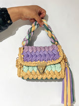Hand woven bag crochet bag shoulder bag women's Fried Dough Twists portable tassel bag - V.I.P Digital Presence