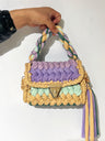 Hand woven bag crochet bag shoulder bag women's Fried Dough Twists portable tassel bag - V.I.P Digital Presence