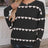 Heart Round Neck Long Sleeve Sweater - V.I.P Digital Presence