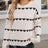 Heart Round Neck Long Sleeve Sweater - V.I.P Digital Presence