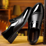 High end shiny business dress leather shoes, height increasing set feet, suit shoes, men's shoes - V.I.P Digital Presence