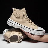 High top canvas shoes Korean style trendy sports and leisure shoes fashionable trendy shoes student board shoes - V.I.P Digital Presence