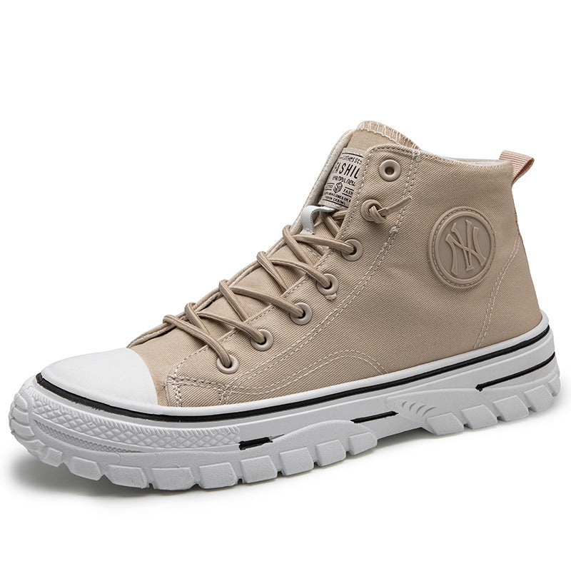 High top canvas shoes Korean style trendy sports and leisure shoes fashionable trendy shoes student board shoes - V.I.P Digital Presence