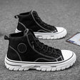 High top canvas shoes Korean style trendy sports and leisure shoes fashionable trendy shoes student board shoes - V.I.P Digital Presence
