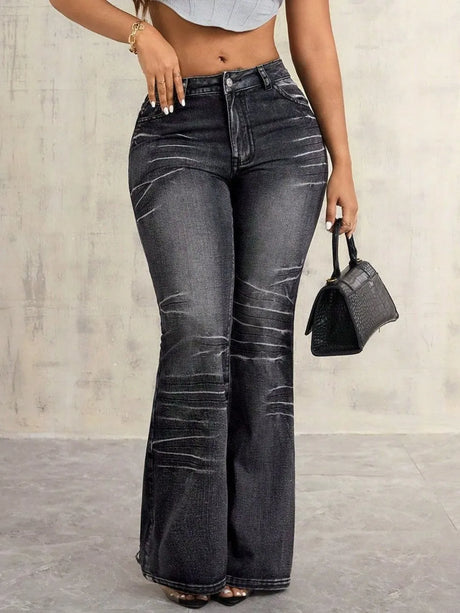 High Waist Bootcut Jeans - V.I.P Digital Presence