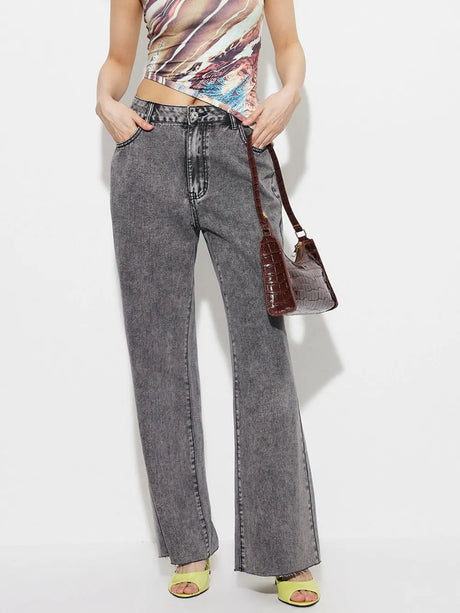 High Waist Bootcut Jeans with Pockets - V.I.P Digital Presence