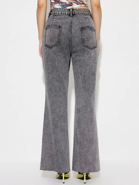 High Waist Bootcut Jeans with Pockets - V.I.P Digital Presence