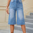 High Waist Denim Shorts with Pockets - V.I.P Digital Presence