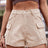 High Waist Denim Shorts with Pockets - V.I.P Digital Presence