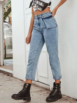 High Waist Straight Leg Jeans - V.I.P Digital Presence
