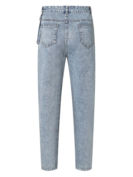 High Waist Straight Leg Jeans - V.I.P Digital Presence
