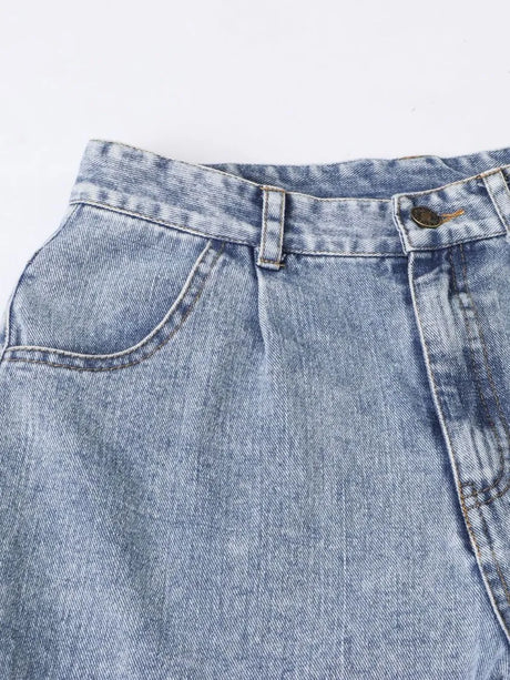 High Waist Straight Leg Jeans - V.I.P Digital Presence