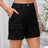 High Waist Washed Denim Shorts - V.I.P Digital Presence
