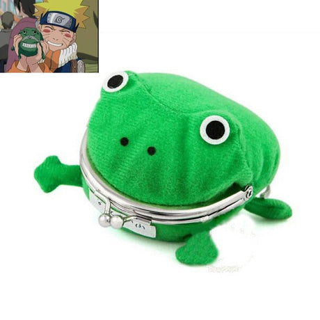 Hokage Ninjia Naruto Frog Coin Purse Cosplay Props Frog Wallet Anime Cartoon Manga Flannel Coin holder Cute Animal - V.I.P Digital Presence