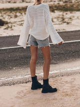 Hollow out cover shirt loose beach top sun protection shirt - V.I.P Digital Presence