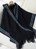 Hooded tassel cloak sweater shawl women's coat - V.I.P Digital Presence