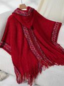 Hooded tassel cloak sweater shawl women's coat - V.I.P Digital Presence