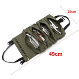 Hot Sale Roll Tool Roll Multi-Purpose Tool Roll Up Bag Wrench Roll Pouch Hanging Tool Zipper Carrier Tote - V.I.P Digital Presence