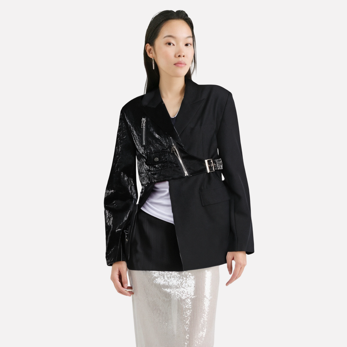 Irregular suit jacket women's waist cinched suit jacket - V.I.P Digital Presence