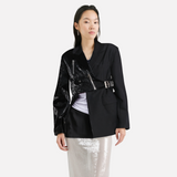 Irregular suit jacket women's waist cinched suit jacket - V.I.P Digital Presence